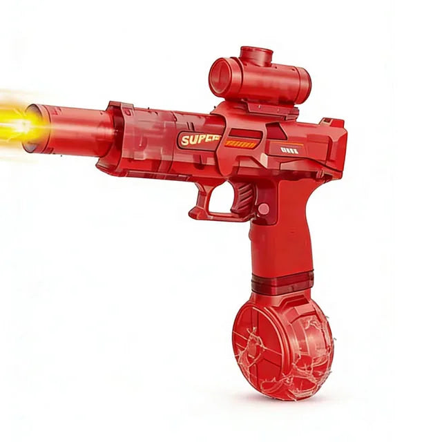 Pistolet à eau électrique LED pour enfants, simulation de souris de la neige, grande capacité, tir continu automatique