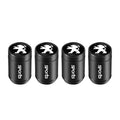 Cache-valve de pneu de voiture / Porte-clés de voiture avec badge pour Peugeot 2008 208 308 508 4008 408 3008 307 207 107 607 106 406 407