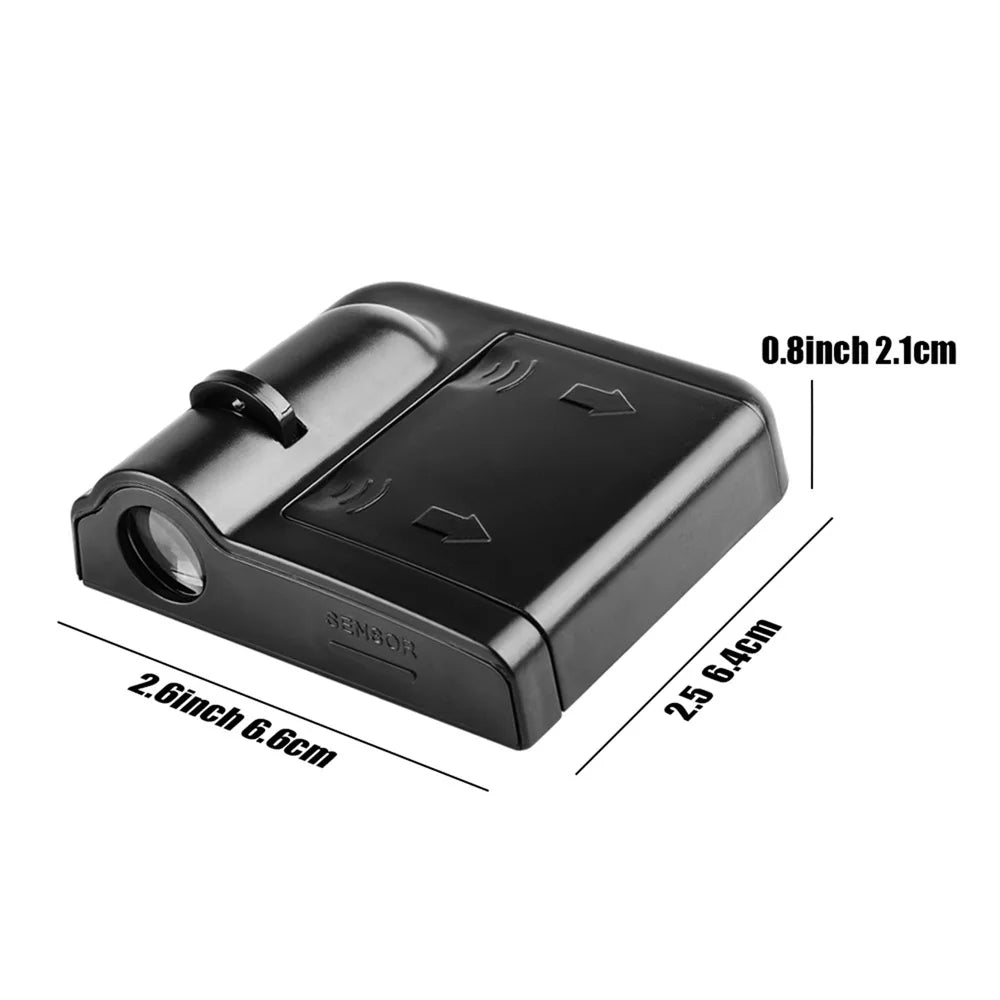 Projecteur LED sans fil pour logo de voiture, éclairage de bienvenue sur la portière, lampe de projection de badge pour Peugeot 206 207 208 307 308 107 2008 3008, accessoires