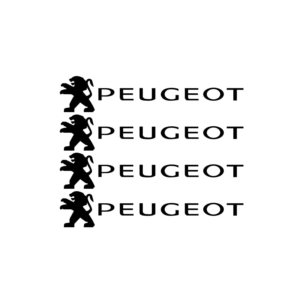 Autocollants réfléchissants en vinyle pour poignée de porte de voiture, 4 pièces, miroir d'essuie-glace, style pour Peugeot 208 2012 ~ 2018 308 2014 ~ 2021 2008