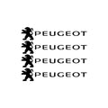 Autocollants réfléchissants en vinyle pour poignée de porte de voiture, 4 pièces, miroir d'essuie-glace, style pour Peugeot 208 2012 ~ 2018 308 2014 ~ 2021 2008