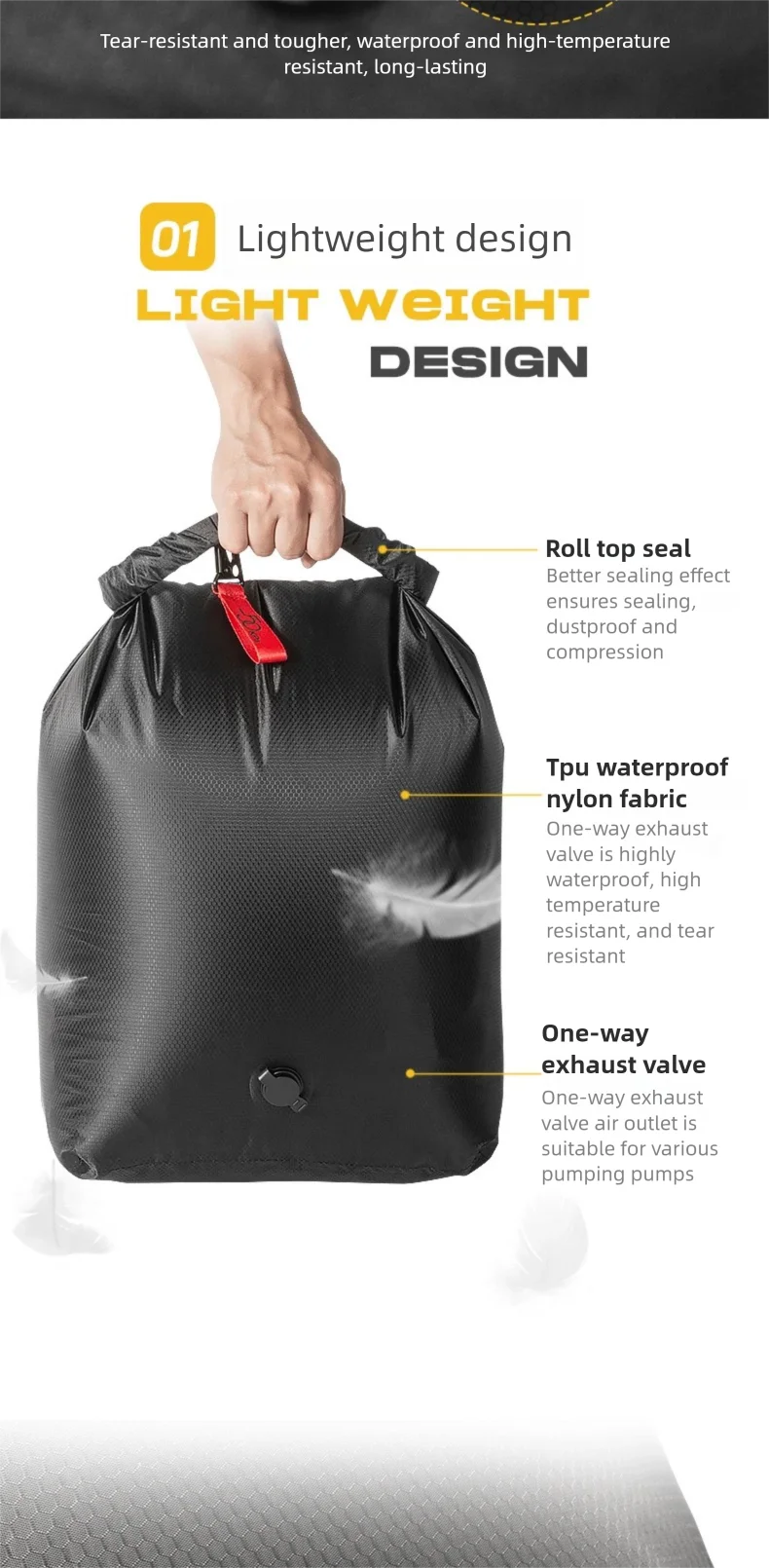 Sac de rangement à Compression sous vide, Portable, grande capacité, étanche, sac à bagages, sac à vêtements, anti-poussière, voyage d'affaires