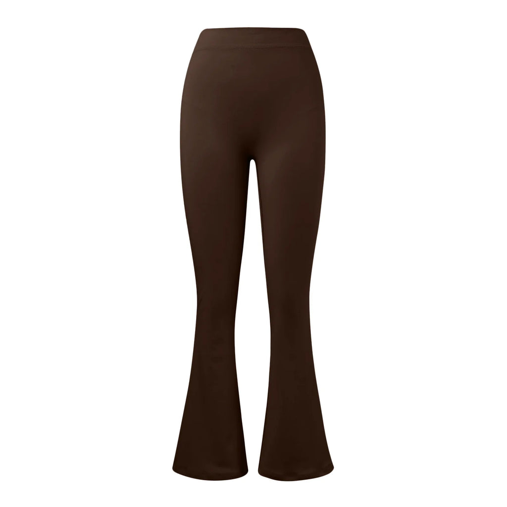 Nouveau Legging Évasé Femme Tendance, Pantalon de Yoga Taille Haute à Coupe V, Pantalon Large Décontracté pour Femme, Idéal Sport et Gym