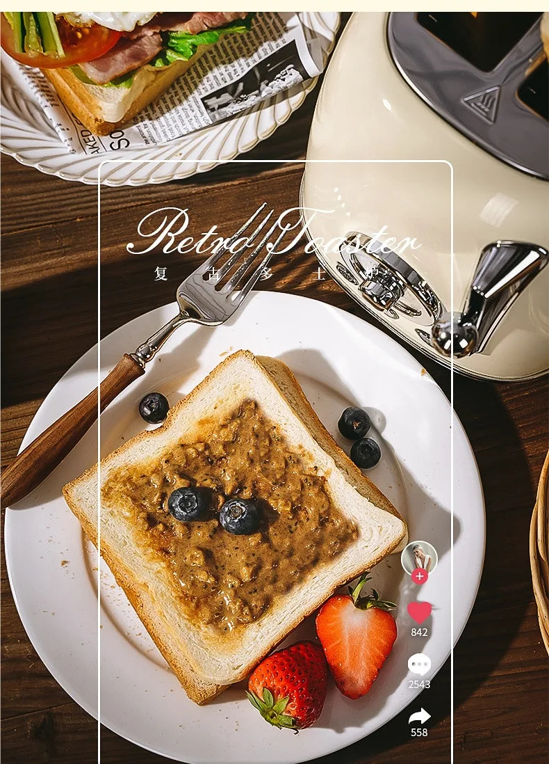 Grille-pain multifonction domestique, petits appareils, chauffage automatique, Machine à pain, petit déjeuner, en acier inoxydable