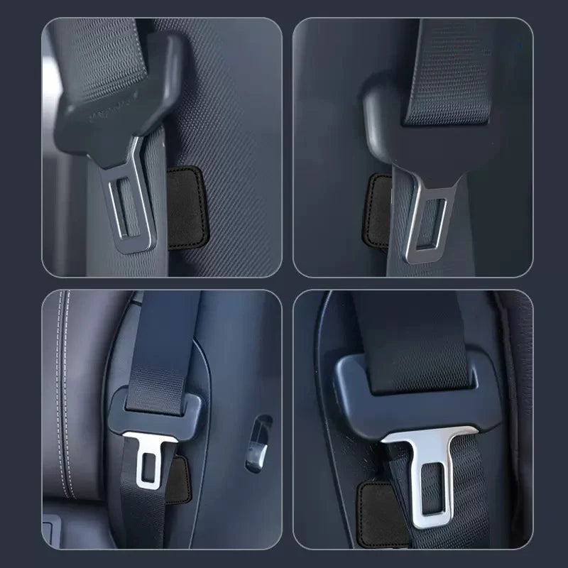 Clips de fixation de ceinture de sécurité de voiture à aspiration magnétique en daim, support de ceinture automatique, fixation de stabilisateur, Clip réglable, bouchon de ceinture de sécurité