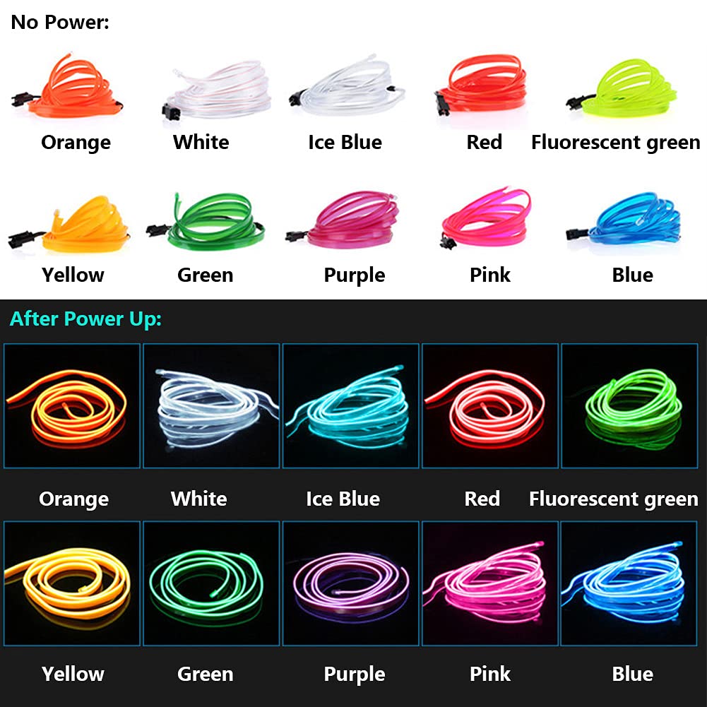 Bande lumineuse LED pour intérieur de voiture, néon, câblage EL, lampe décorative pour auto, bricolage, lumière ambiante flexible, USB, escales de fête, diode, 5m