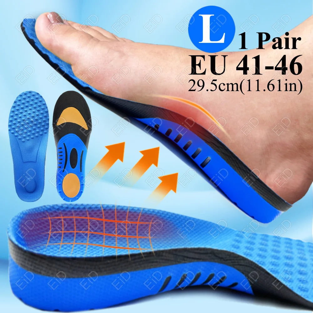 Semelles orthopédiques en gel de qualité supérieure unisexe, pied plat 4WD, semelle de santé pour chaussures, insertion de coussin de soutien de la voûte plantaire pour fasciite plantaire