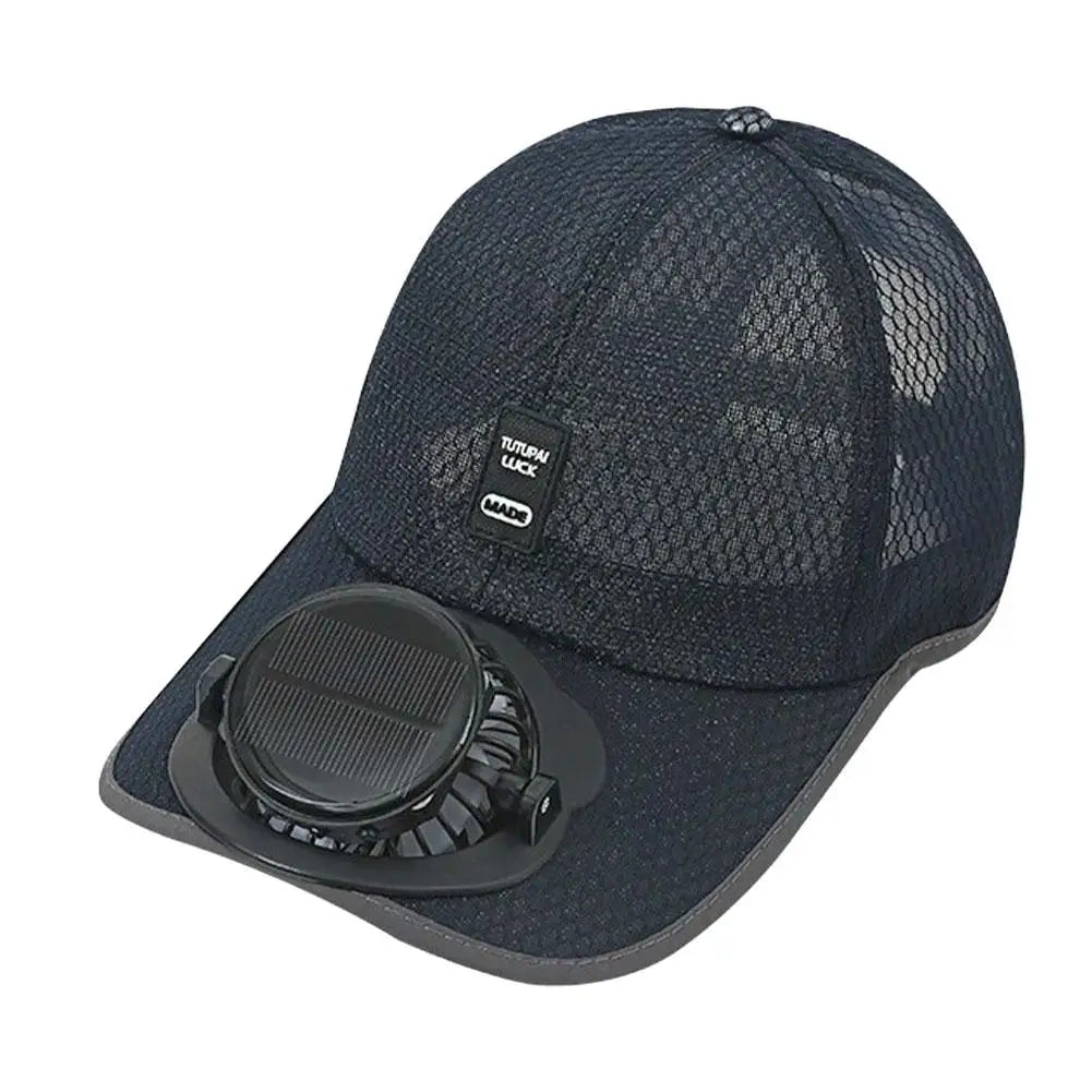 Casquette de baseball solaire d'extérieur avec ventilateur intégré, rechargeable par USB, respirante, protection solaire estivale
