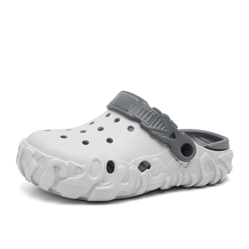 Sandales d'été pour hommes, antidérapantes, résistantes à l'usure, à bout fermé, sandales de plage décontractées pour hommes, pantoufles à semelle souple