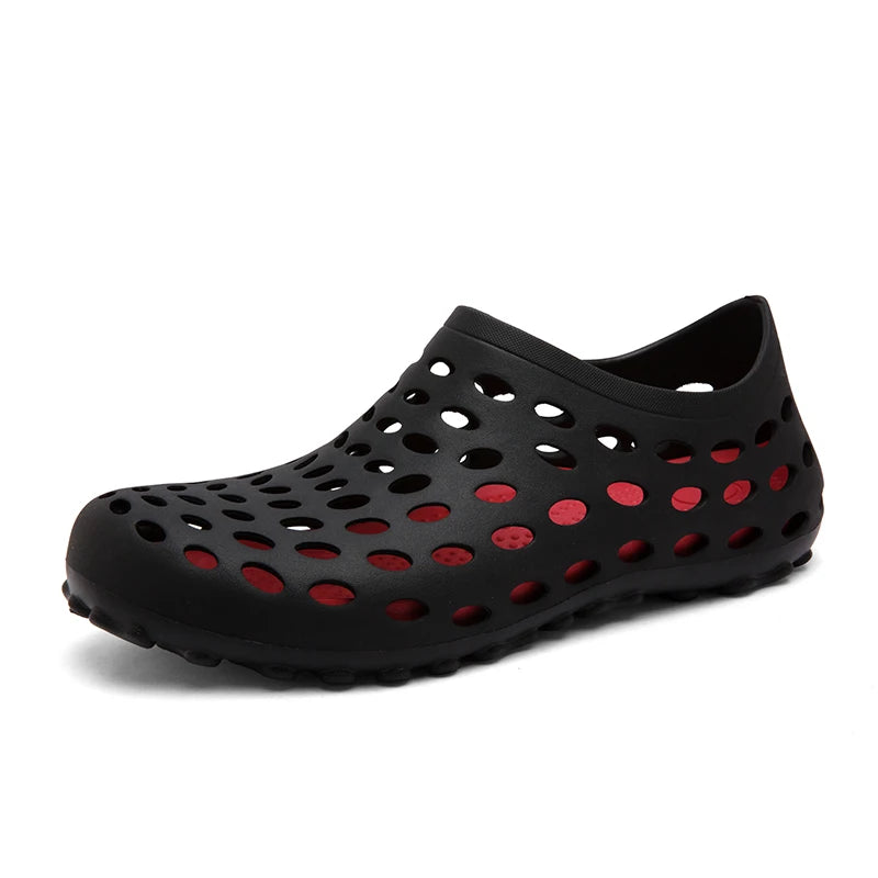 Sandales pour hommes Été 2026 Antidérapantes Résistantes à l'usure Chaussures ajourées à couvrance totale Chaussures de pêche et de wading pour hommes en extérieur