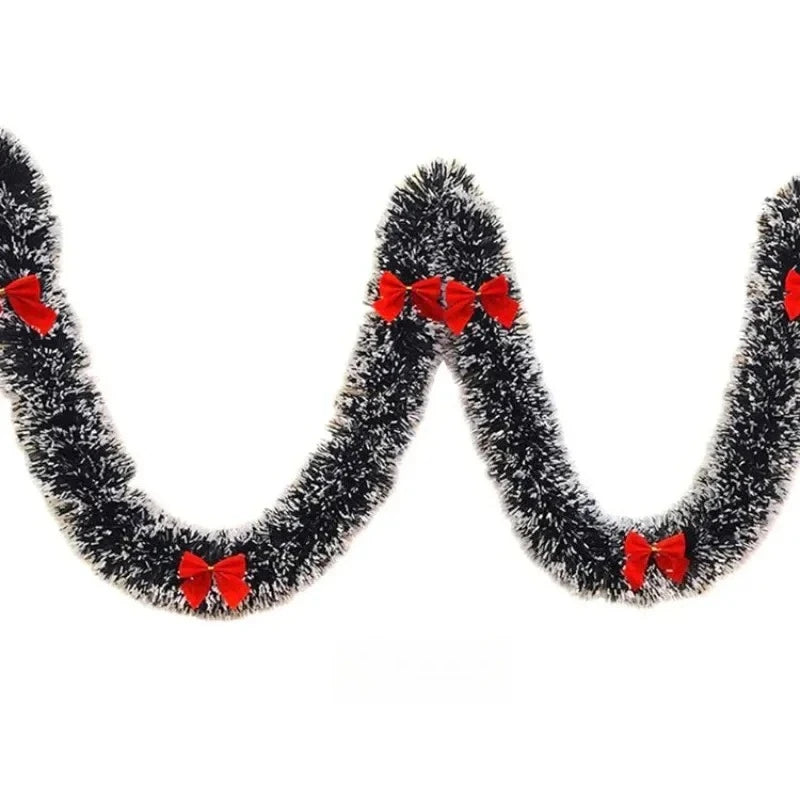Guirlande de ruban pour décoration de réveillon de noël, 2M, hauts de Bar, arbre de noël, ornements de cuisine, accessoire de décoration pour fête de mariage et noël