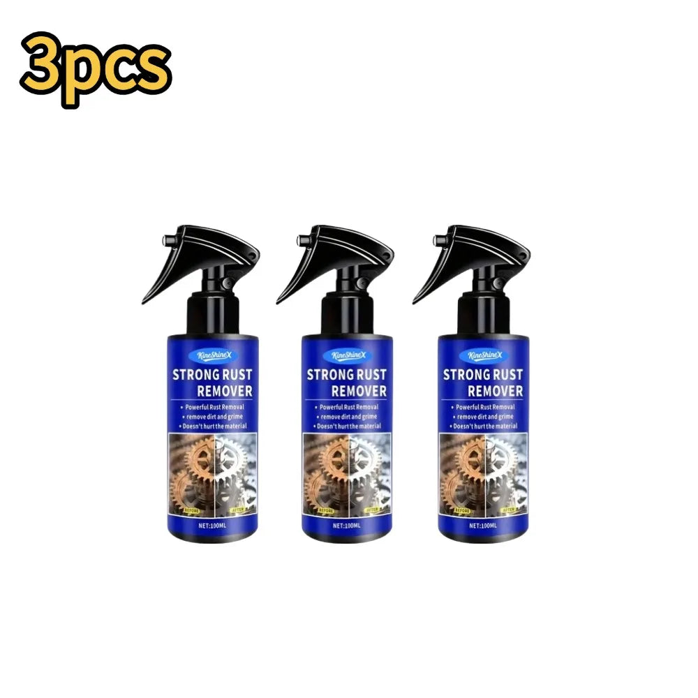 Décapant de Rouille pour Voiture, Spray Dégrippant Rapide pour Tuyaux d'Échappement, Entretien des Jantes de Voiture, Nettoyant pour Métal et Agent Anti-Taches de Poussière de Fer