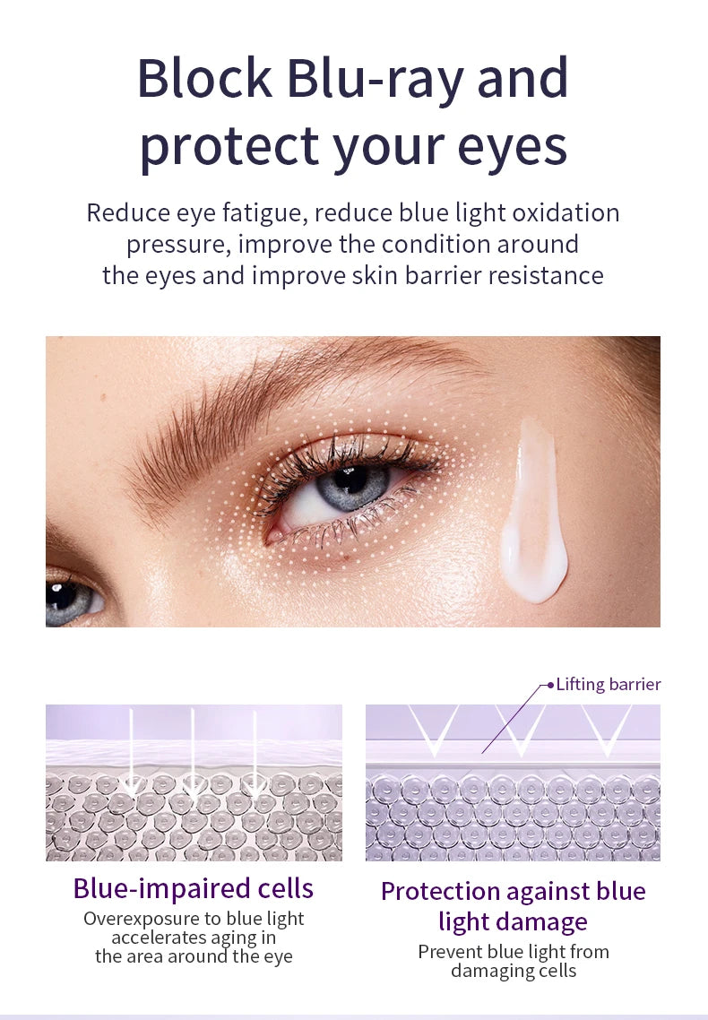 O'CHEAL Anti-rides Anti cernes crème pour les yeux rouleau masseur hydratant sacs pour les yeux Anti-âge acide hyaluronique soins de la peau des yeux