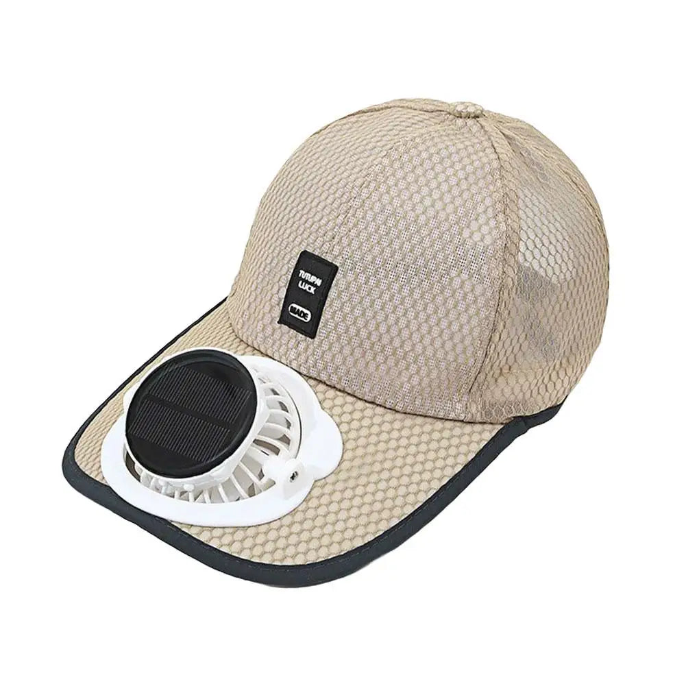 Casquette de baseball solaire d'extérieur avec ventilateur intégré, rechargeable par USB, respirante, protection solaire estivale