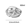 Assiette alimentaire compartimentée 5 compartiments pour salade de fruits, vaisselle réutilisable, compatible lave-vaisselle, plateau de service