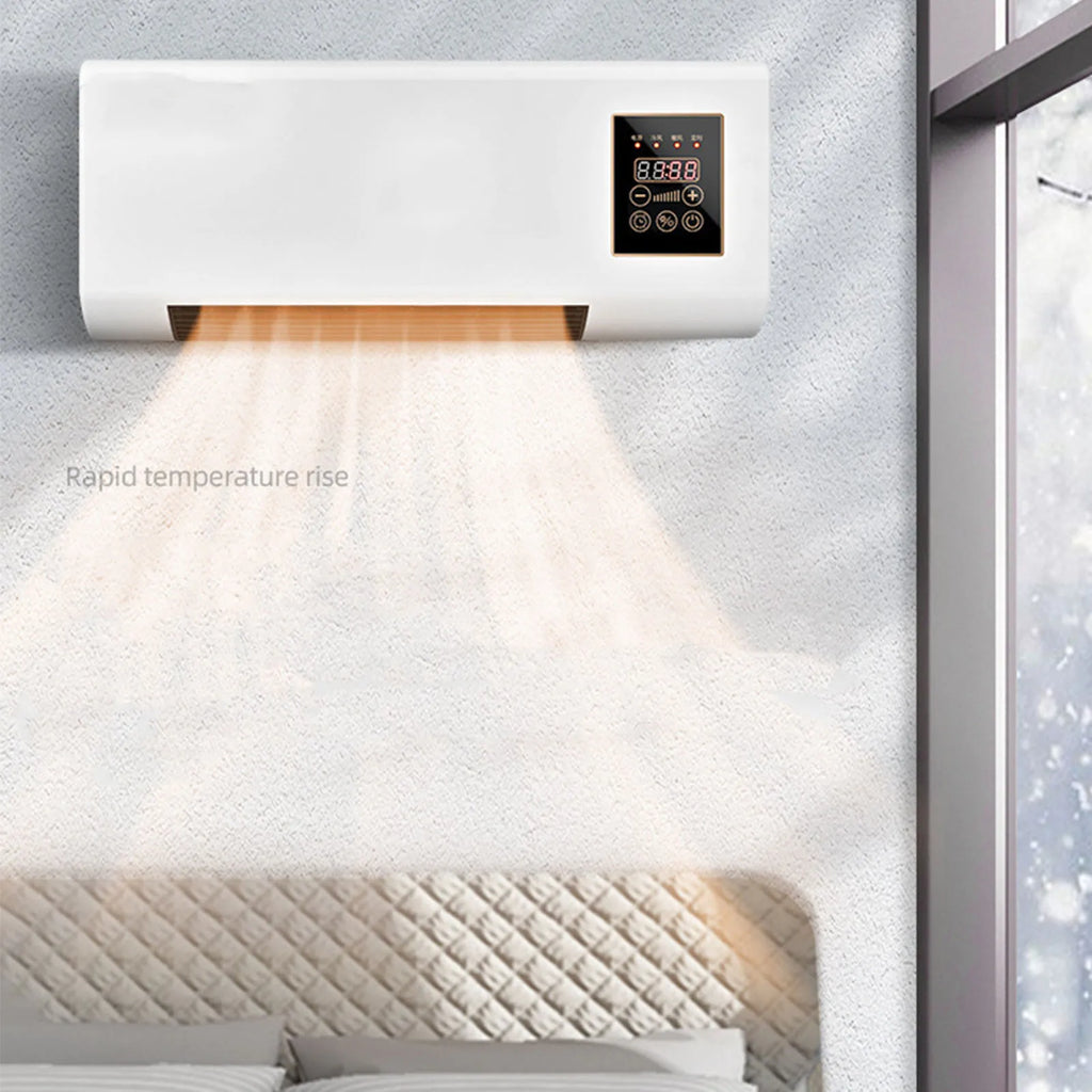 Climatiseur mural Portable 2 en 1, 1800W, frais et chaud, double usage, avec télécommande, pour la maison et la chambre à coucher
