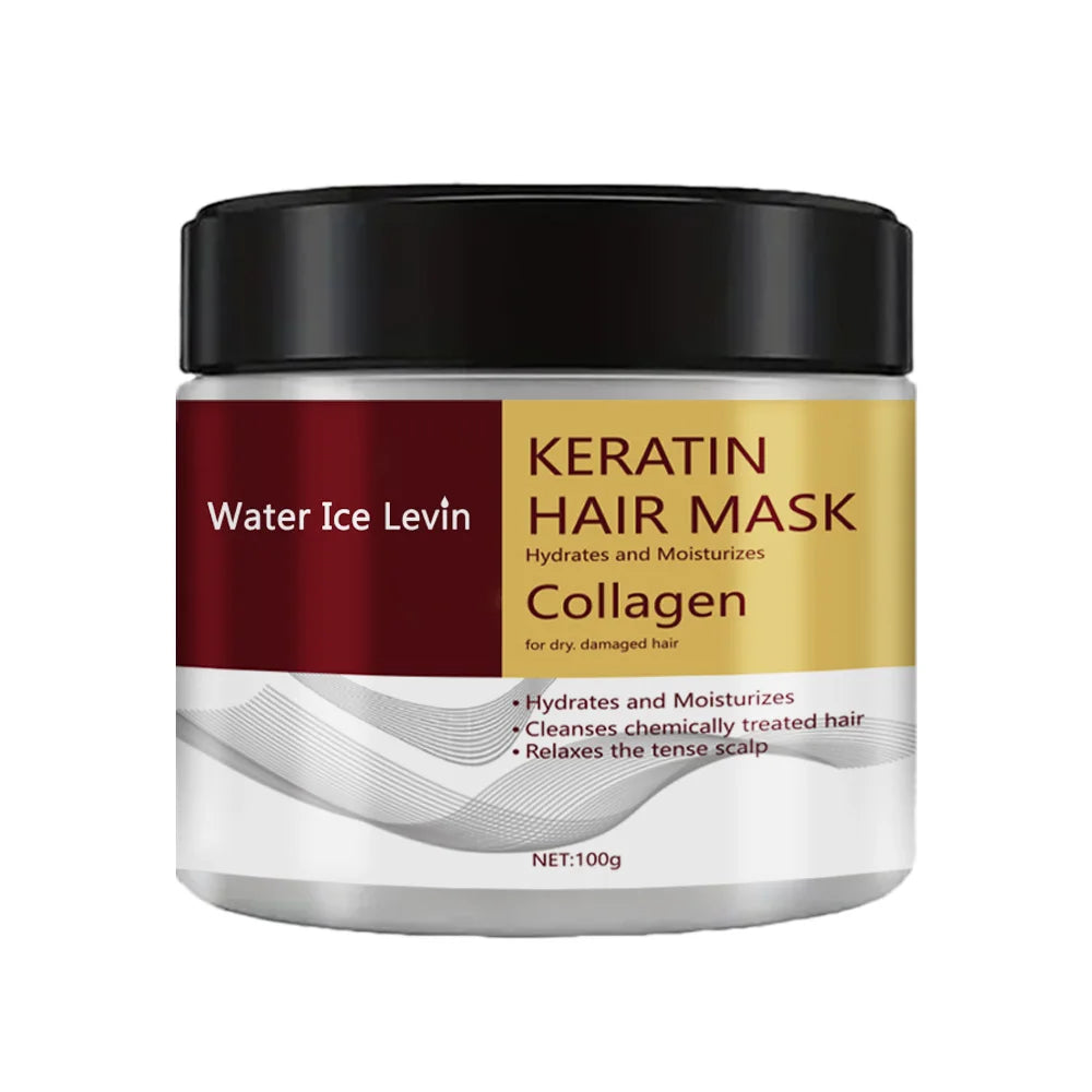 Masque capillaire au collagène et à la kératine, double contrôle de l'huile, revitalisant hydratant, doux et lisse, frisottis, réparation endommagée, revitalise, soins capillaires