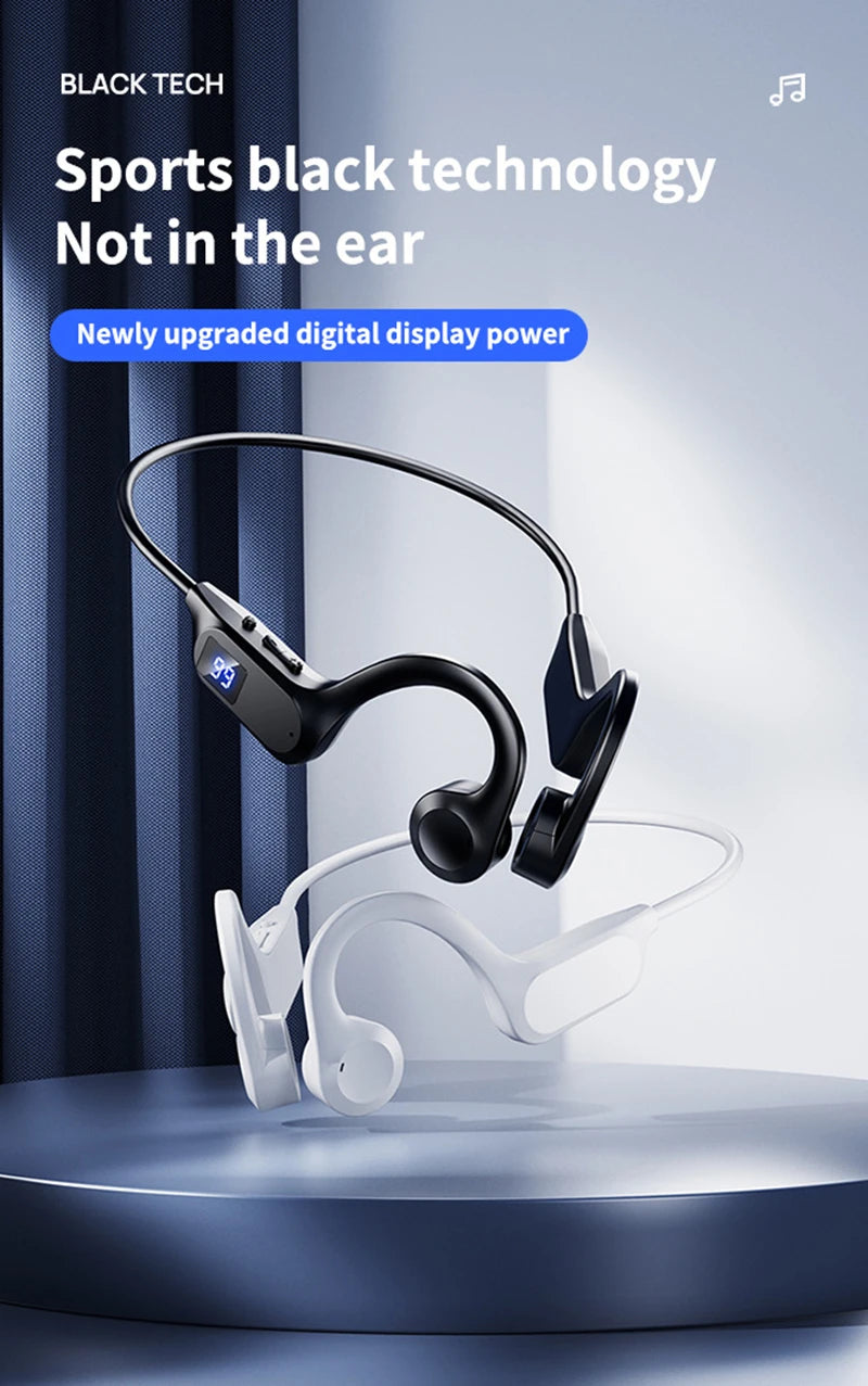 Écouteurs sans fil à Conduction osseuse, oreillettes de Sport, de natation, compatibles Bluetooth, mains libres, avec micro, pour la course à pied, X7