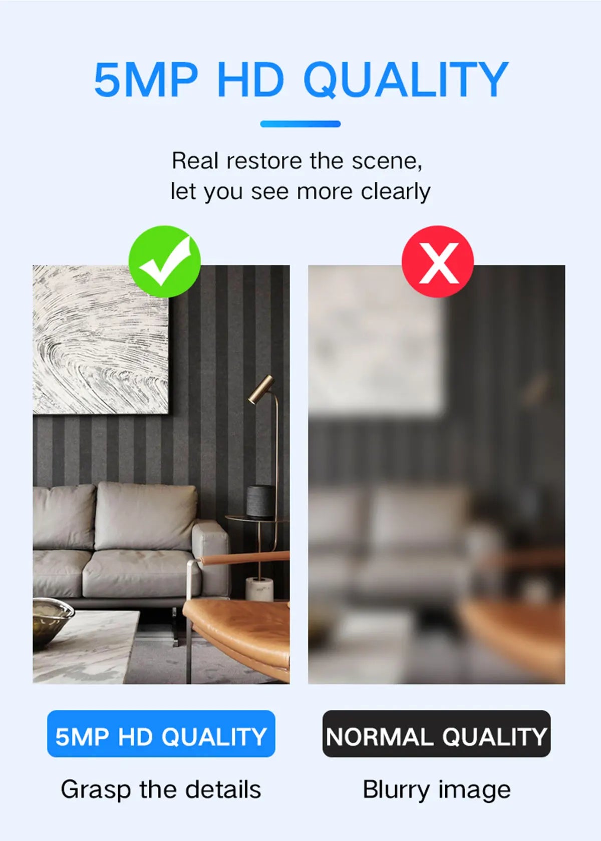 Caméra de Surveillance couleur Vision nocturne moniteur de sécurité automatique suivi humain Zoom intérieur Wifi Miini caméra IP