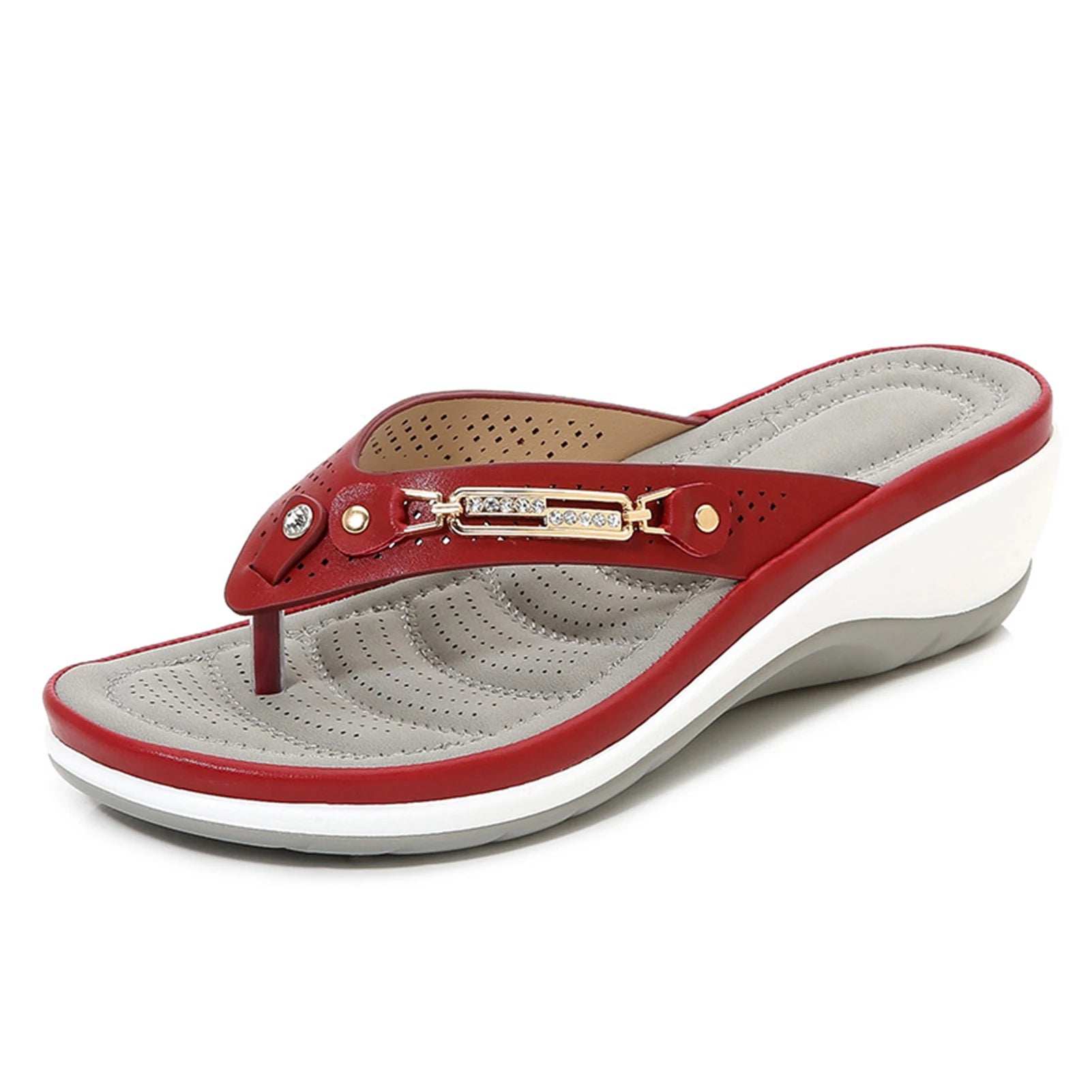 Tongs à coussin doux pour femmes, sandales tongs, pantoufles, sandales orthopédiques décontractées, sandales plates, sandales orthopédiques pour dames sandales femmes été