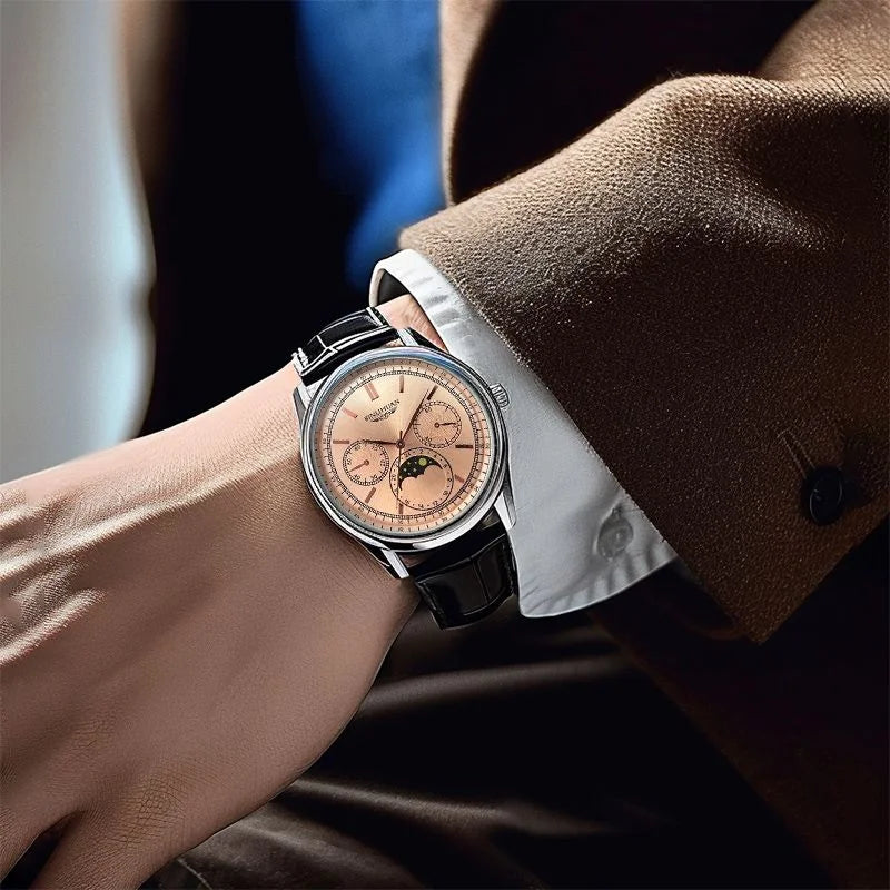Top marque homme montre-bracelet de luxe affaires étanche hommes montre pour hommes Quartz horloge en cuir hommes montres reloj + boîte hommes cadeau