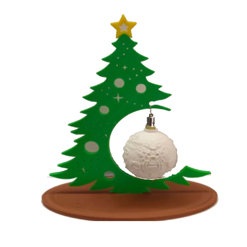 Décoration d'arbre de noël créative avec boule d'ornement à faire soi-même, Design creux, décor de table pour fête à domicile, cadeau de Festival