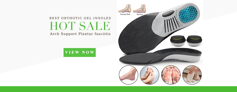 Semelles orthopédiques en gel de qualité supérieure unisexe, pied plat 4WD, semelle de santé pour chaussures, insertion de coussin de soutien de la voûte plantaire pour fasciite plantaire
