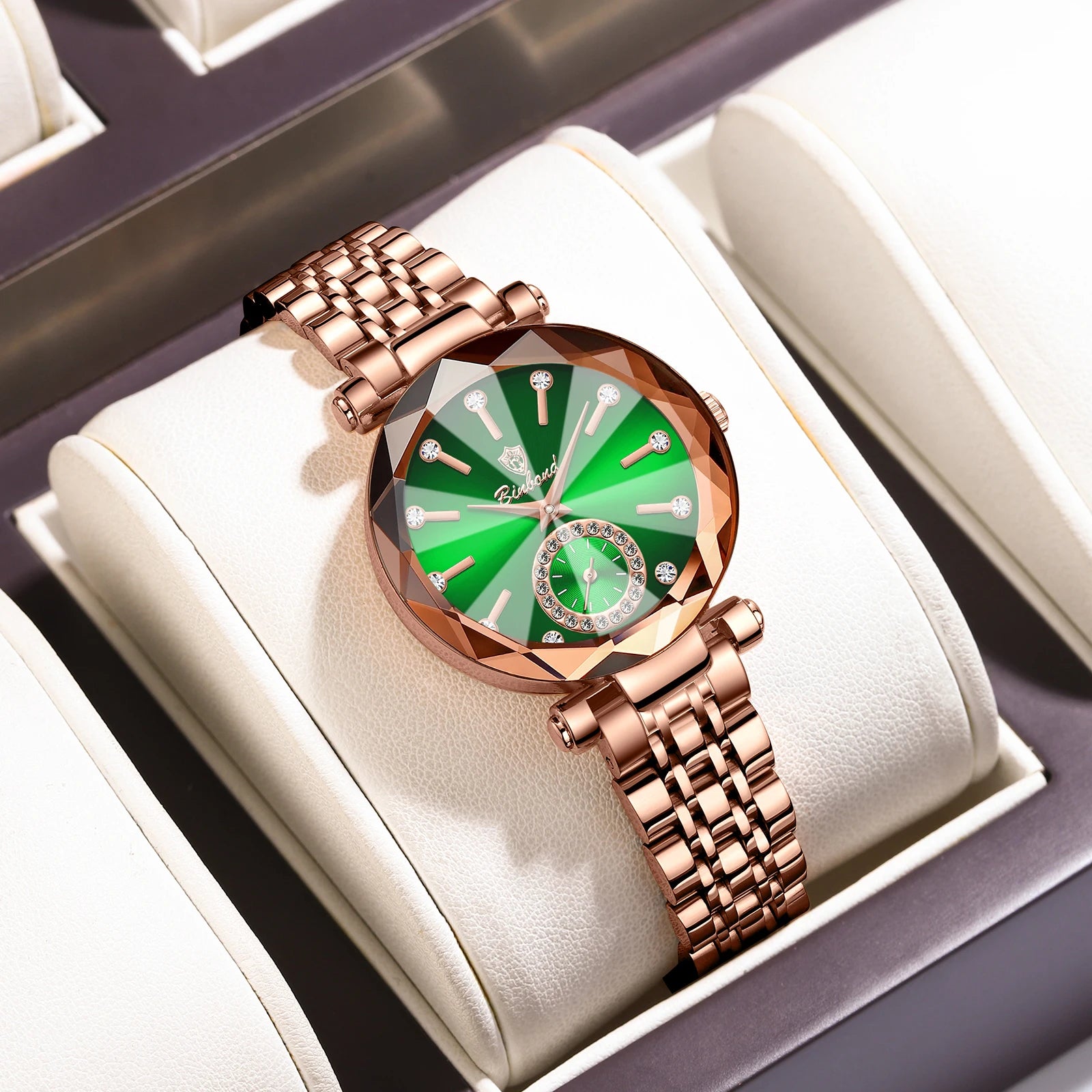 BINBOND nouvelle mode montre élégante de luxe Quartz femmes montres étanche lumineux Date coeur de l'océan conception mme montre-bracelet