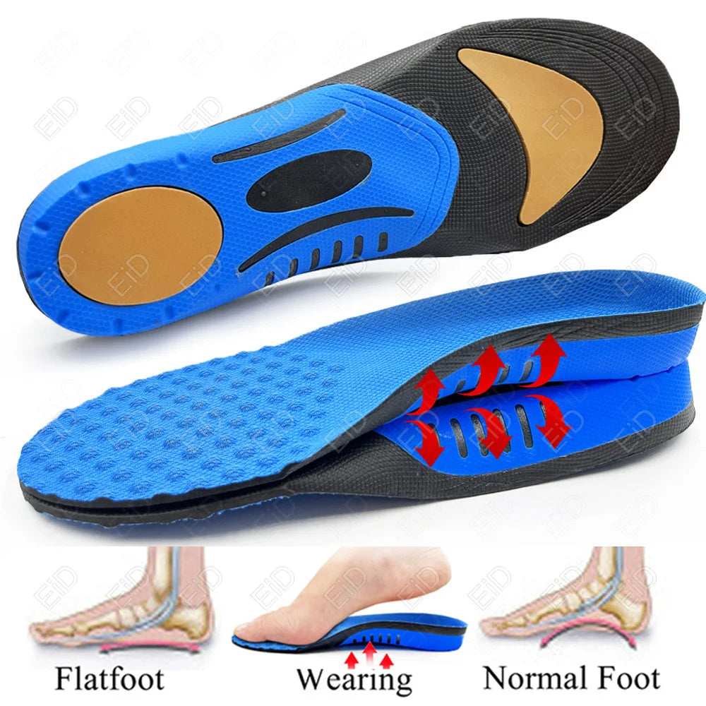 Semelles orthopédiques en gel de qualité supérieure unisexe, pied plat 4WD, semelle de santé pour chaussures, insertion de coussin de soutien de la voûte plantaire pour fasciite plantaire