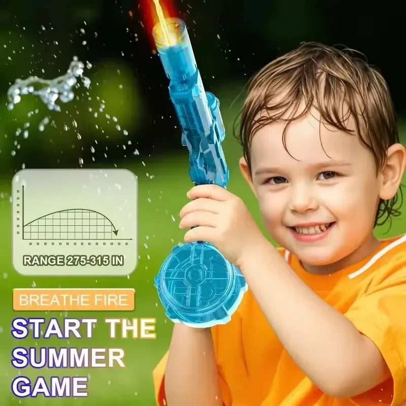 Pistolet à eau électrique LED pour enfants, simulation de souris de la neige, grande capacité, tir continu automatique