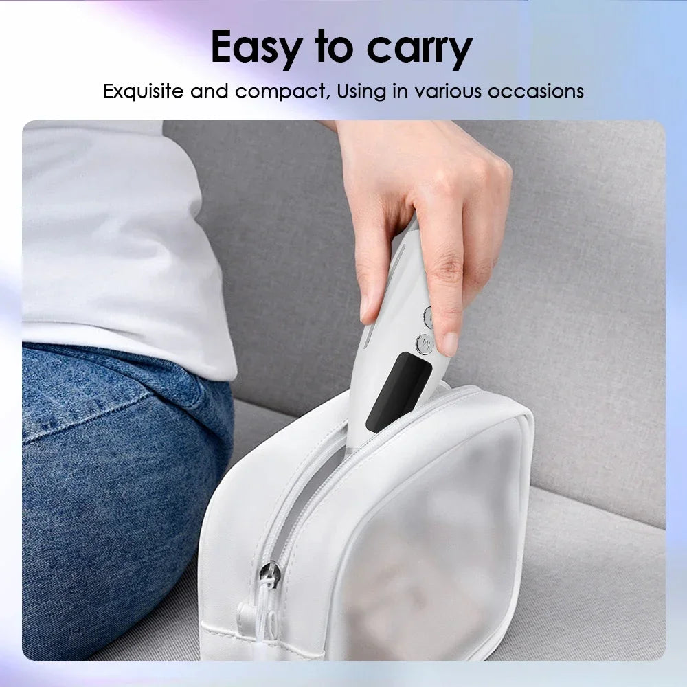 Masseur facial et du cou LED pour usage domestique, 7 couleurs de luminothérapie, 7 modes, 3 niveaux de vibration, lifting du visage, anti-rides, instrument de beauté