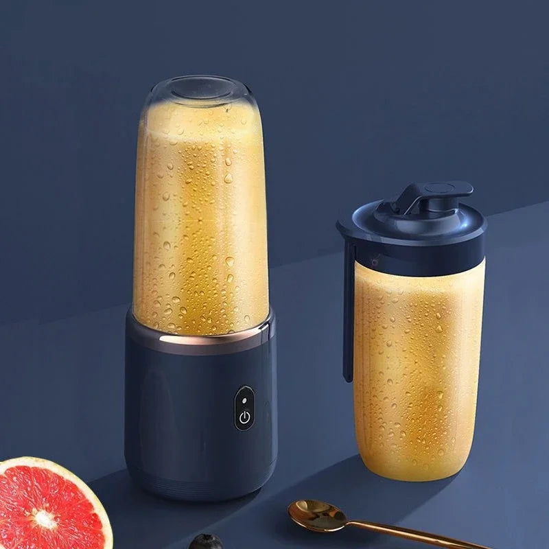 Mélangeurs de jus de fruits portables, Mini bouteille électrique personnelle d'été, USB, 6 lames, presse-agrumes, Machine pour la cuisine