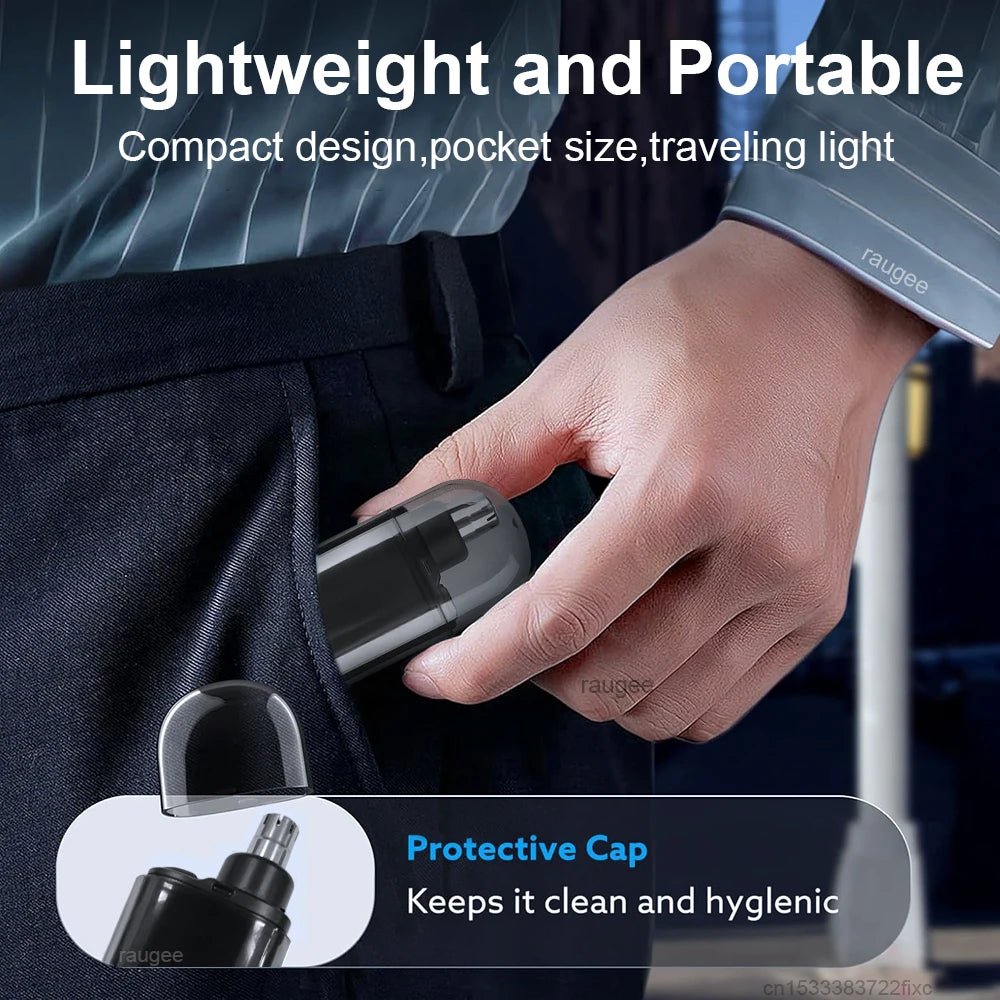 Tondeuse à poils de nez électrique Rechargeable pour hommes, rasoir pour sourcils, Mini tondeuse à cheveux Portable de poche