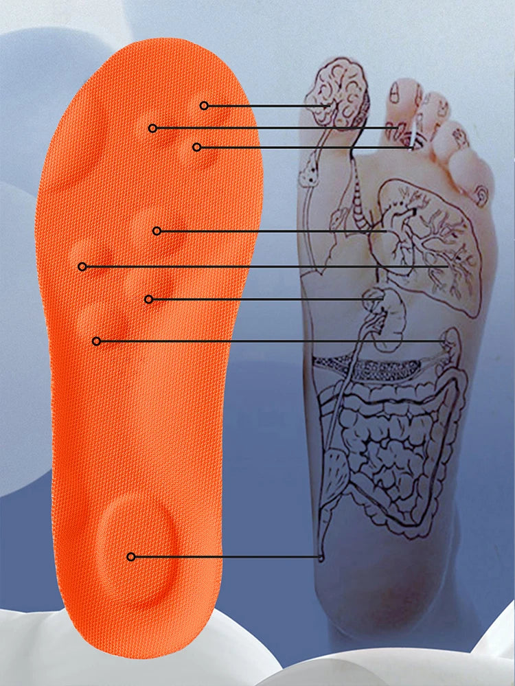 Semelles intérieures de Sport en Latex, 1/2/4 paires, coussinets de chaussures souples à haute élasticité, orthèses, respirantes, Absorption des chocs, coussin de soutien de la voûte plantaire