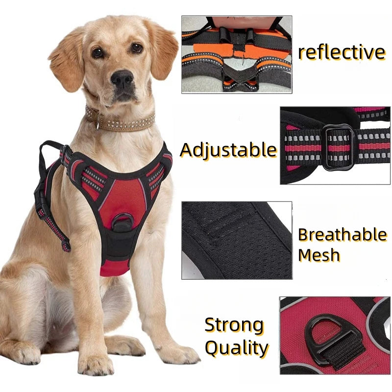 SFP-Harnissan RapDuty Casting pour grand chien, pas de côtes, poignée de contrôle facile pour promener les chiens de taille moyenne, fournitures pour animaux de compagnie