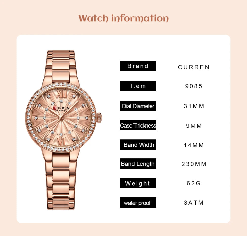 Istro REN-Montres-bracelets à quartz avec bracelet en acier inoxydable pour hommes et femmes, biscuits de luxe, cadran rose, montres à la mode, nouveau