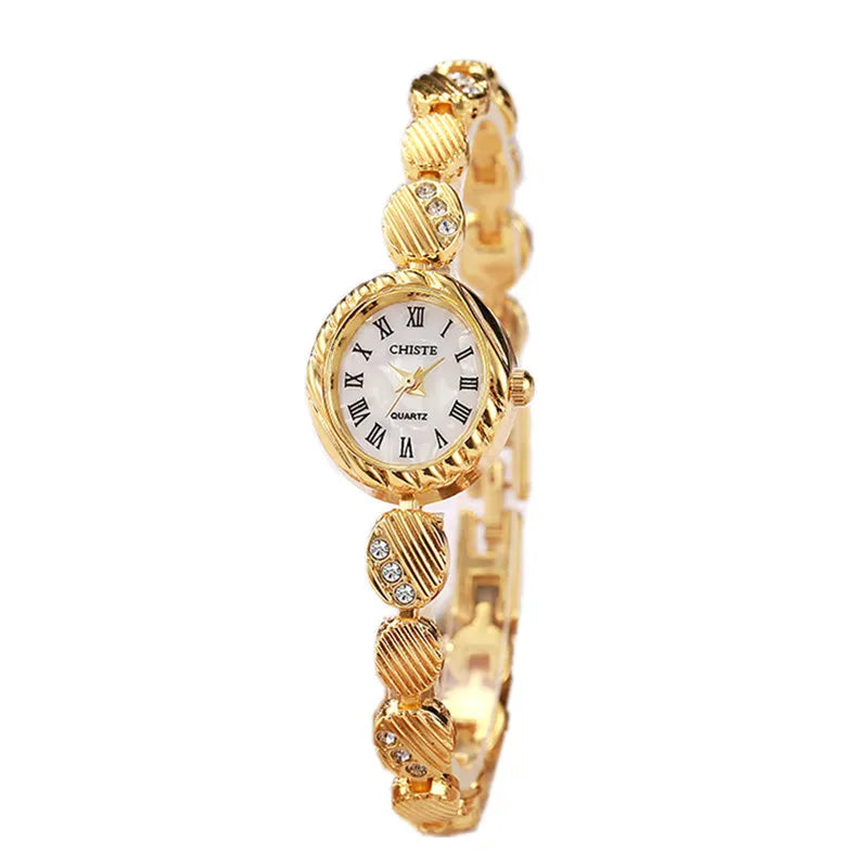Montres de luxe pour femmes, Bracelets en cristal, marque haut de gamme, élégantes, or et argent, pour petite amie