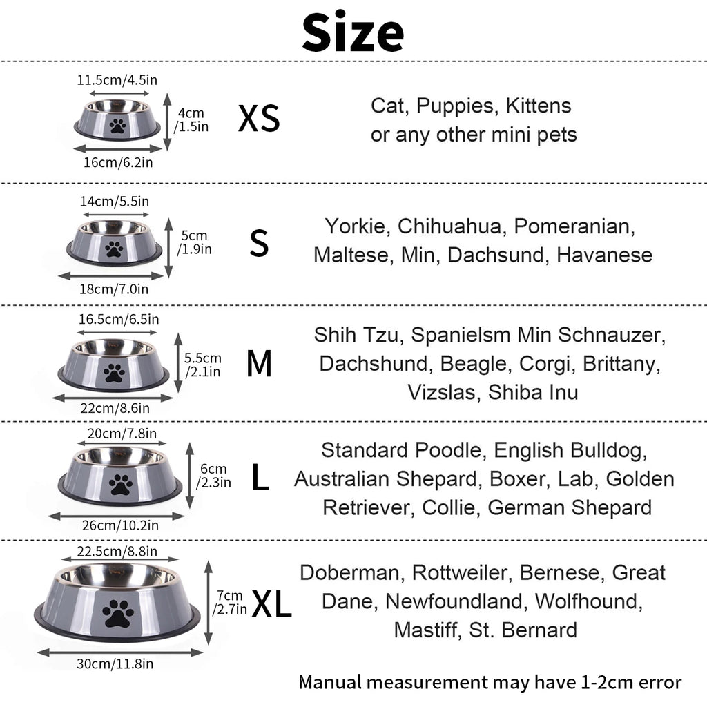 Filles en acier inoxydable pour animaux de compagnie, multi-spécifications, anti-chute, alimentation pour chat et chien, fournitures pour animaux de compagnie, 1PC
