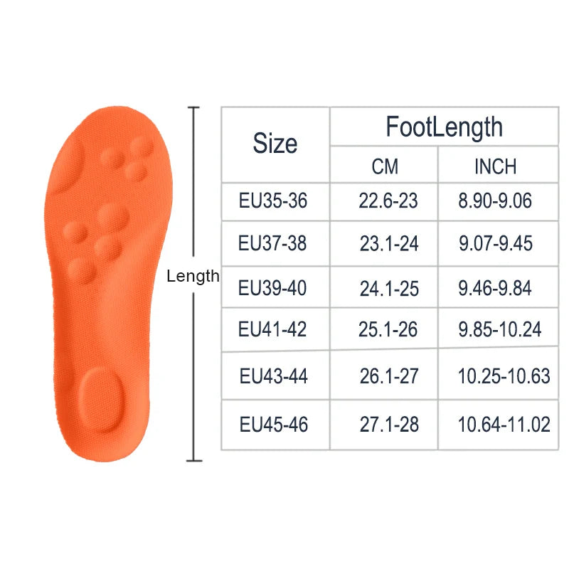 Semelles intérieures de Sport en Latex, 1/2/4 paires, coussinets de chaussures souples à haute élasticité, orthèses, respirantes, Absorption des chocs, coussin de soutien de la voûte plantaire