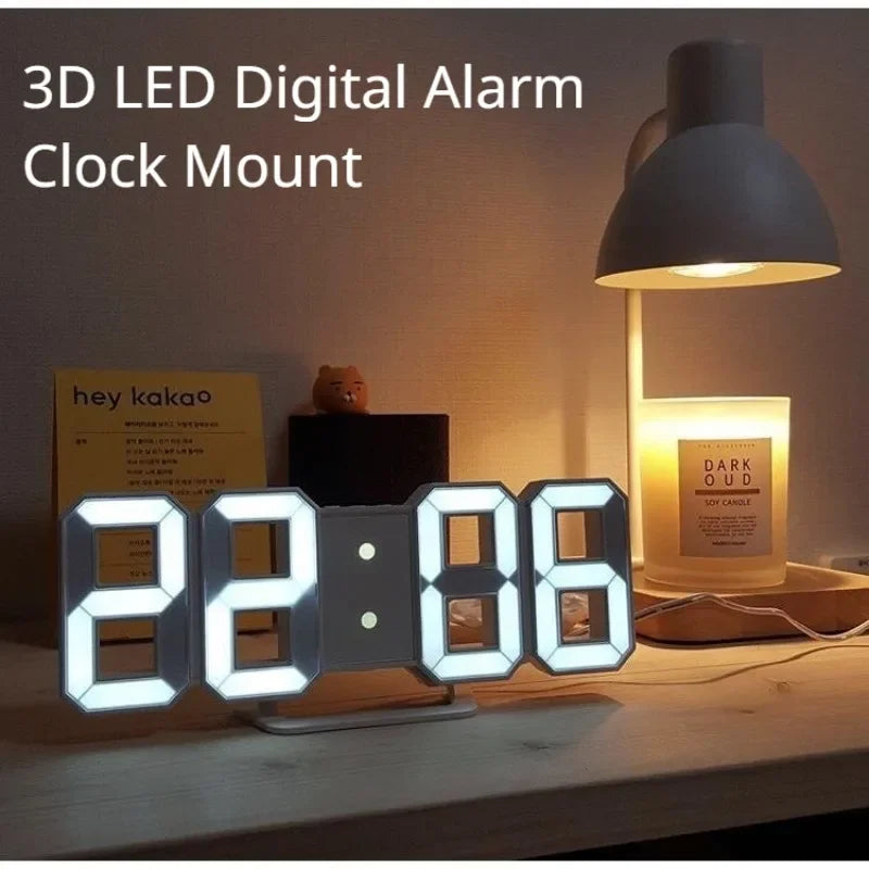 Décoration numérique pour chambre à coucher, montres de bureau, horloge murale Led, alarme de salon, maison moderne et décoration, décor de Table électronique
