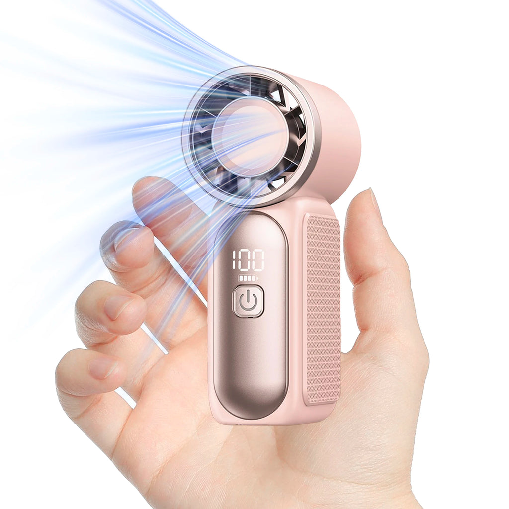 Mini ventilateur portatif 3600mAh, ventilateur turbo de poche haute vitesse pour les voyages en plein air