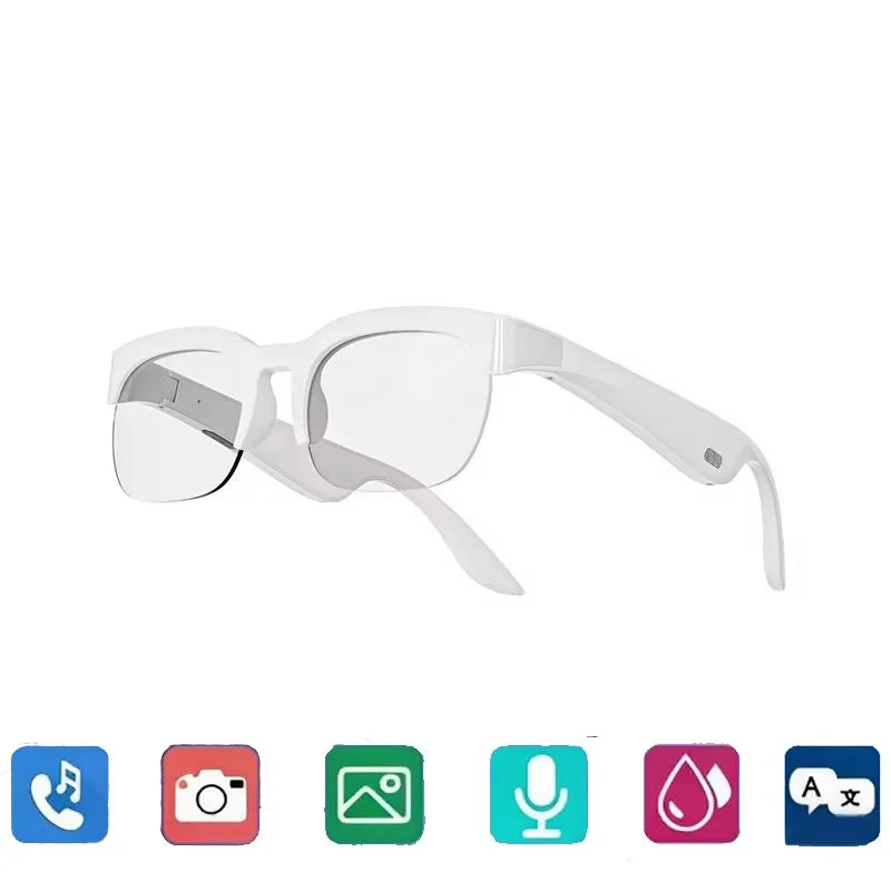 Lunettes Intelligentes Lenovo 2026 : Nouvelle Traduction IA, Conversation Bluetooth, Enregistrement, Écoute Musicale – Lunettes de Soleil Intelligentes pour Hommes et Femmes