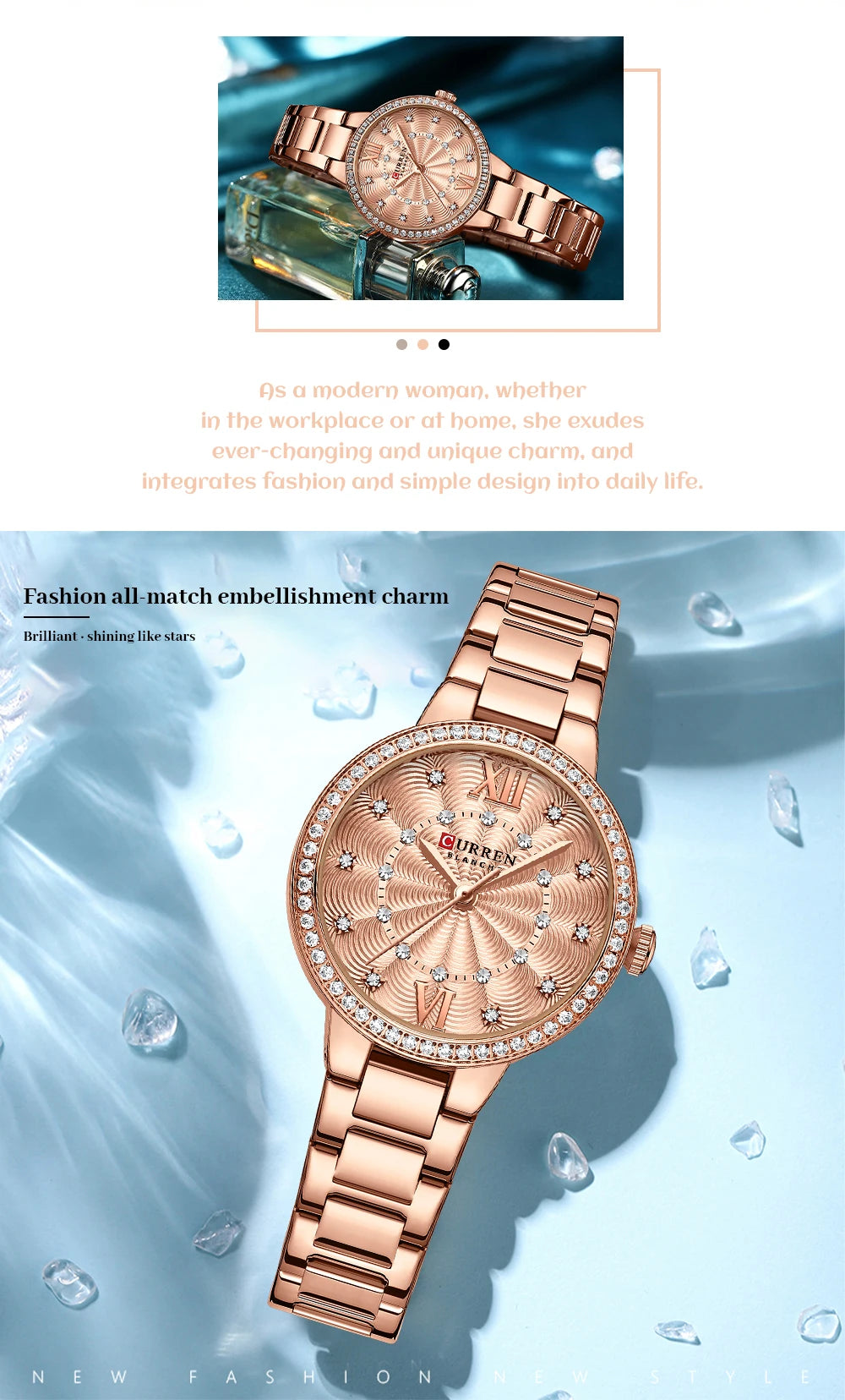 Istro REN-Montres-bracelets à quartz avec bracelet en acier inoxydable pour hommes et femmes, biscuits de luxe, cadran rose, montres à la mode, nouveau