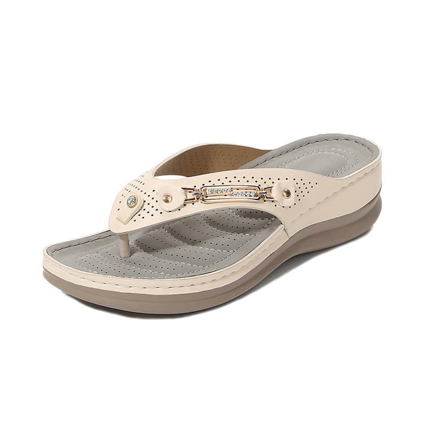 Tongs à coussin doux pour femmes, sandales tongs, pantoufles, sandales orthopédiques décontractées, sandales plates, sandales orthopédiques pour dames sandales femmes été