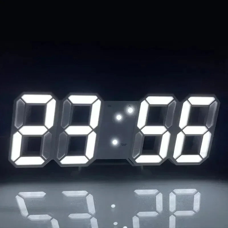 Décoration numérique pour chambre à coucher, montres de bureau, horloge murale Led, alarme de salon, maison moderne et décoration, décor de Table électronique