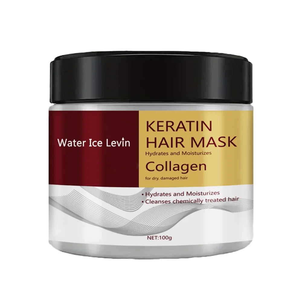 Masque capillaire au collagène et à la kératine, double contrôle de l'huile, revitalisant hydratant, doux et lisse, frisottis, réparation endommagée, revitalise, soins capillaires