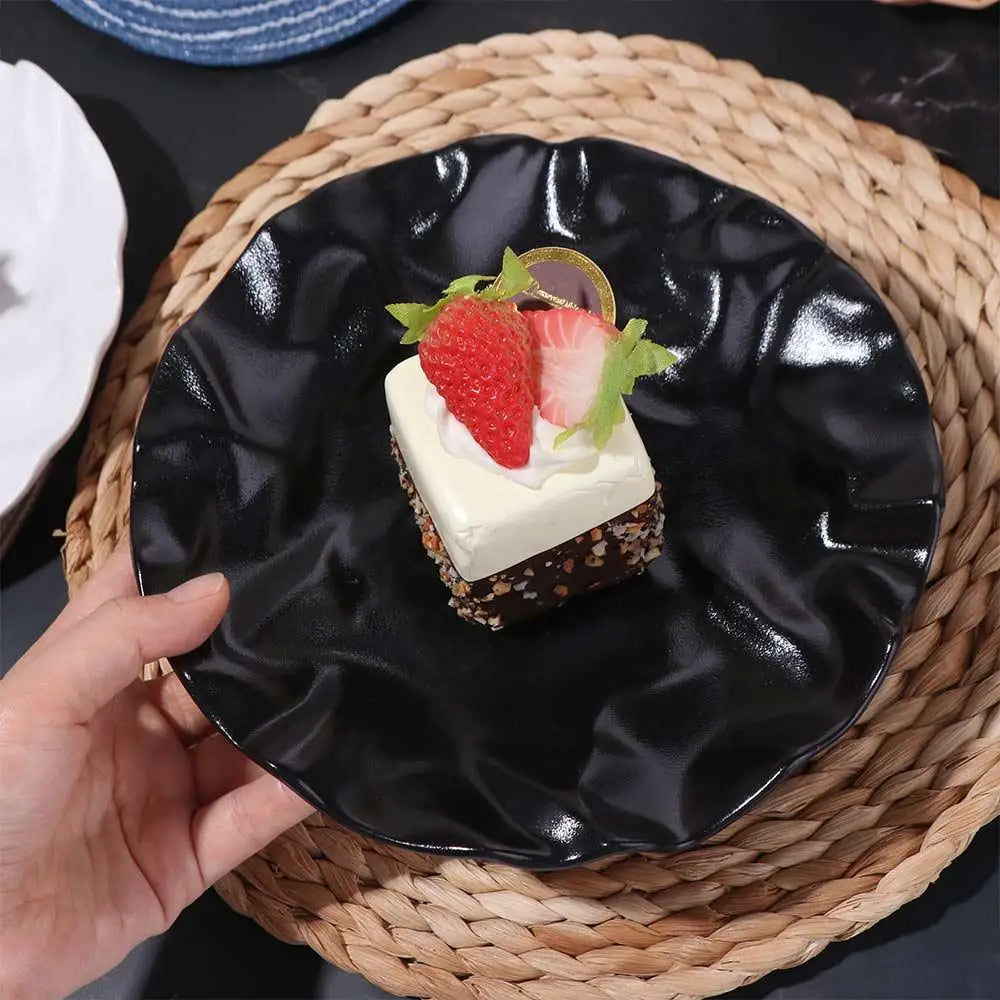 Assiette en céramique pour cuisine occidentale, créative, multifonctionnelle, réutilisable, pour steak et pain