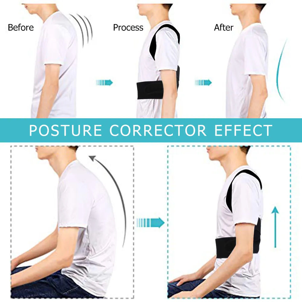 Correcteur de Posture du dos, ceinture correctrice Anti-chameau, ceinture correctrice de Posture assise, orthopédique réglable, nouveau