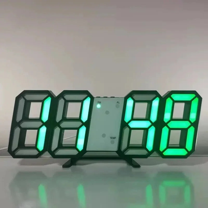 Décoration numérique pour chambre à coucher, montres de bureau, horloge murale Led, alarme de salon, maison moderne et décoration, décor de Table électronique