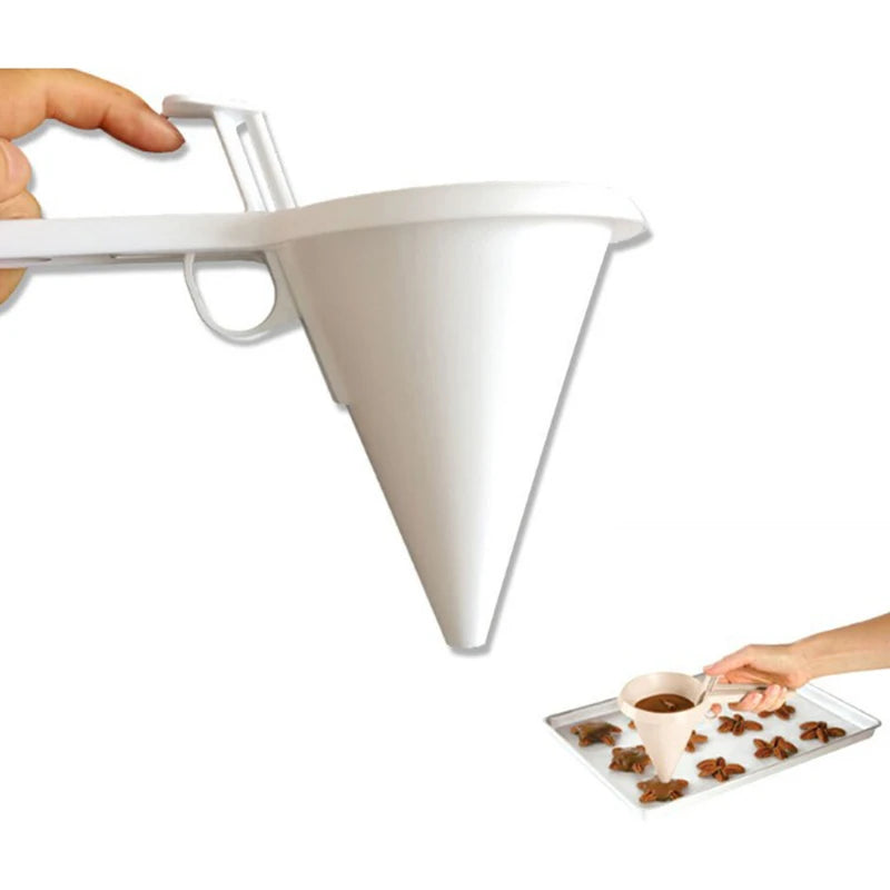 Entonnoir de cuisine réglable pour pâtisserie, outils de cuisson, glaçage, bonbons, distributeur de pâte à crème pour chocolat, biscuits, cupcakes, crêpes